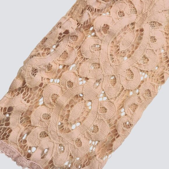 Art Class Top Lace Med Sleeves Pullover Soft Dusty Rose Sz XL 14 16 - Picture 5 of 12